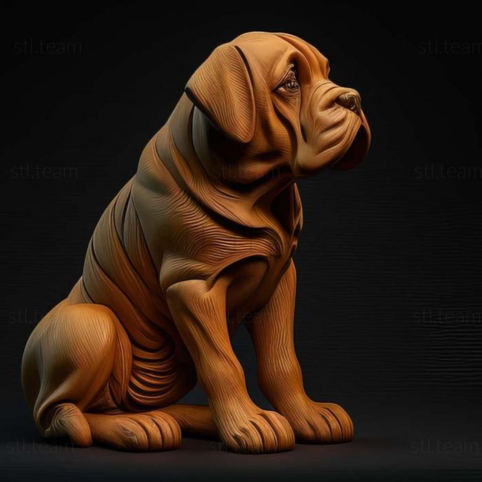 3D model American Bandog dog (STL)